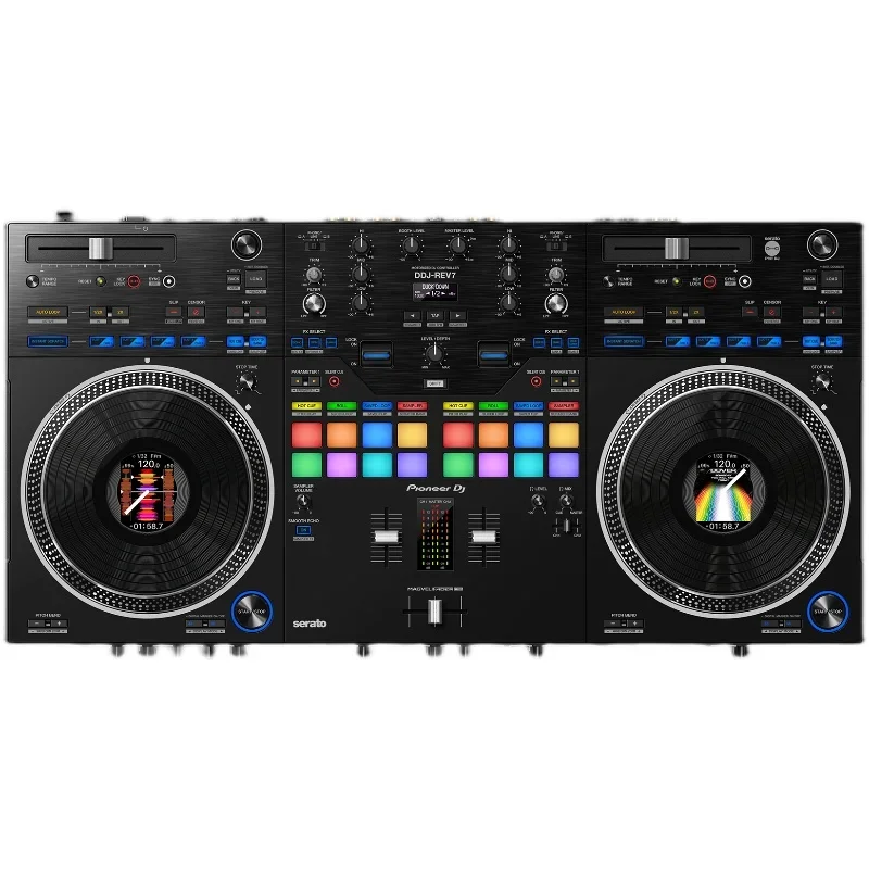 DDJ-REV7 digital DJ controller, dedicated to disc player, motor-driven turntable
