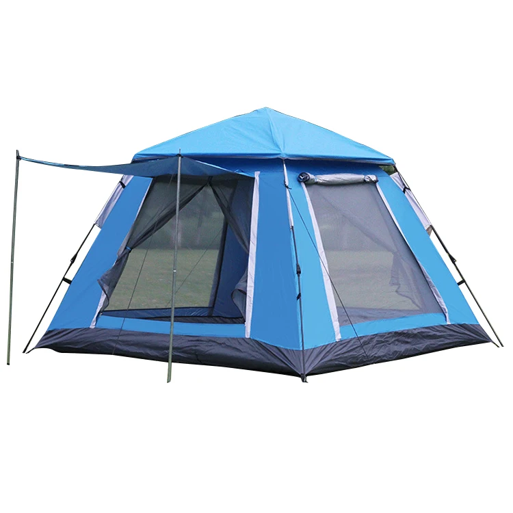 3-4 Person Automatic Quick Opening Outdoor Double Layer Waterproof Family Party Summer Big Camping Tent