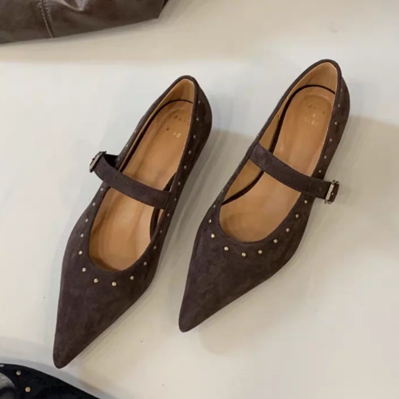 

Pointed Toe Women Heels Shoes Elegant Fashion Woman Sandals Autumn 2025 Shallow Loafers Shoes New Party Dress Mujer Zapatillas