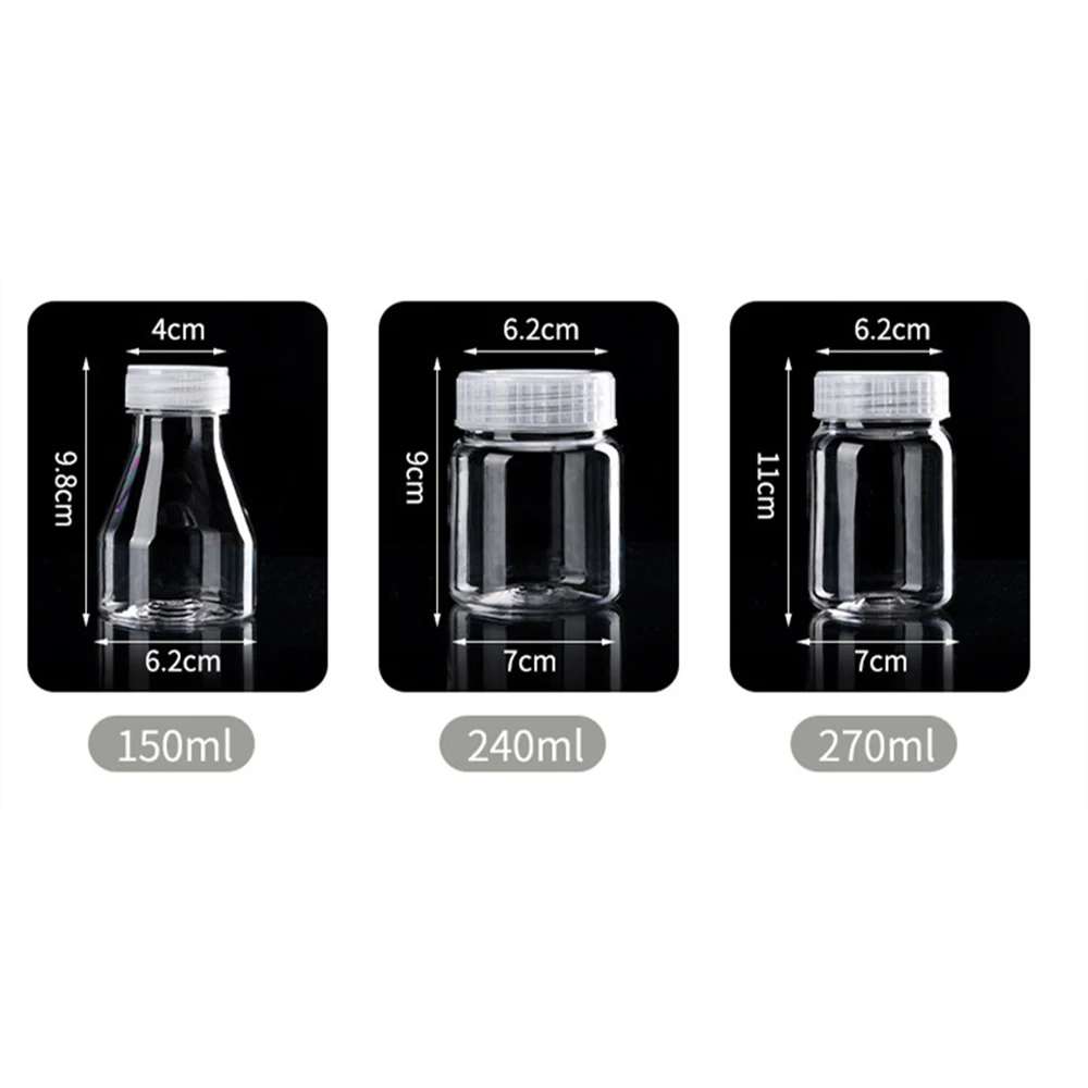 1pc 350mL 500mL Plants Plastic Jars For Bottle Seedling Tissue Culture Seedling High Temperature Resistance No Deformation