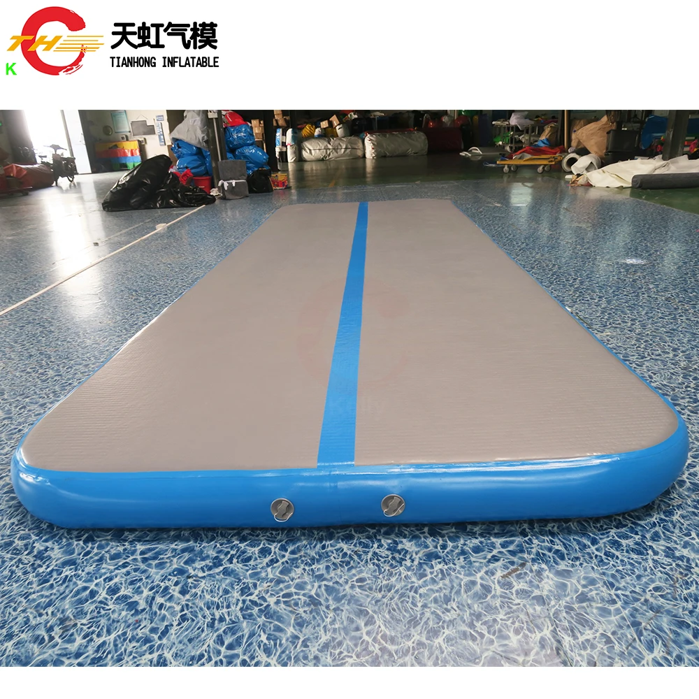 Envío rápido, pista inflable comercial para gimnasio, estera de gimnasia para Yoga, pista de aire para cultivo con bomba