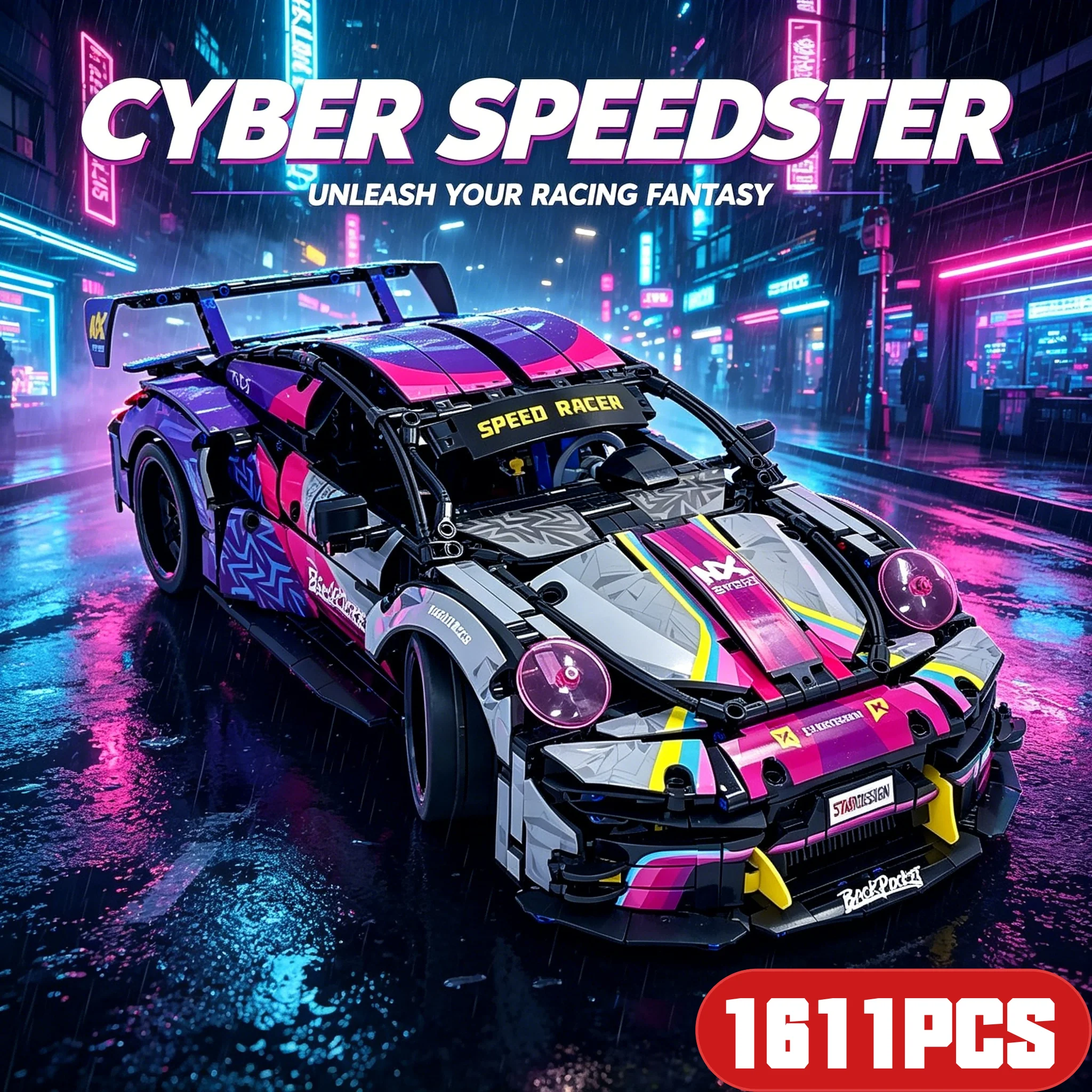 1611pcs-racing-car-1-10-building-blocks-set-technical-model-sports-car-toy-diy-collector's-gift-for-adults-teens-kids-boys-girls