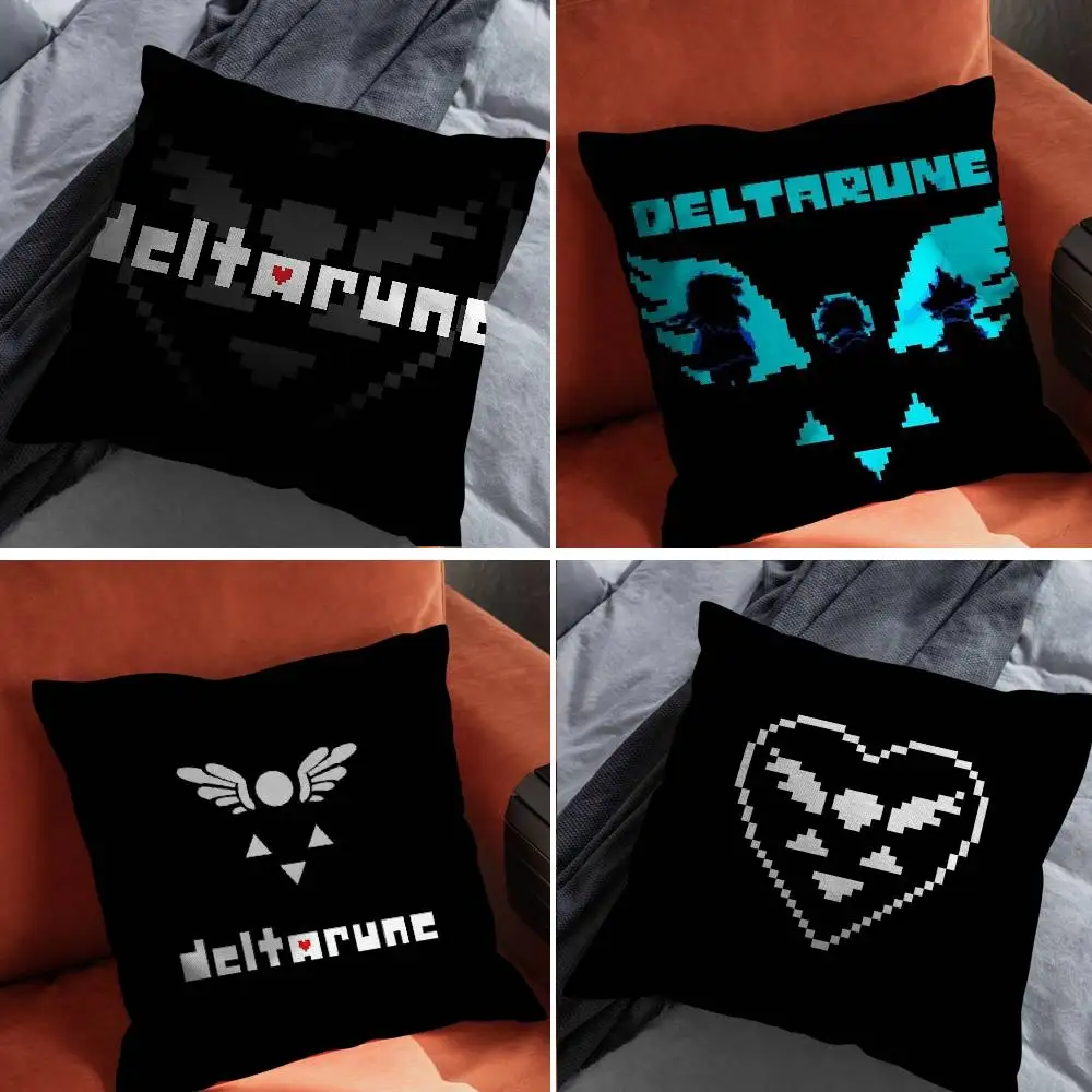 

Hot Game D-Deltarune Pillow Case For Car Pillows 60x60 Cushions Luxury Double sided Cover Home and Decoration Sofa 30x30