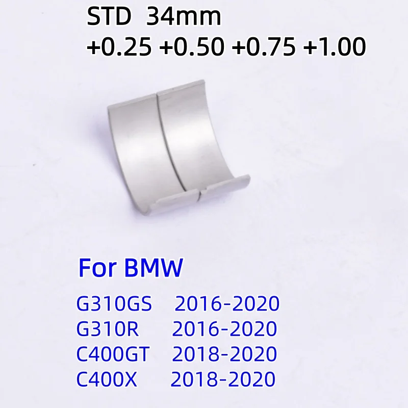 34mm Connecting Rod Bearing for BMW G310 G 310 GS R 310GS 310R G310GS 2016-2020 C400 C 400 GT X 400GT 400X 2018-2020 11248551556