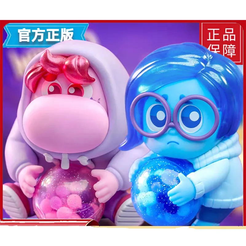 In Stock HT Genuine Inside Out 2 Figure Blind Box Joy Sadness Anger Disgust Cosbi Anime Figures Toys Gifts Cute Model Ornaments