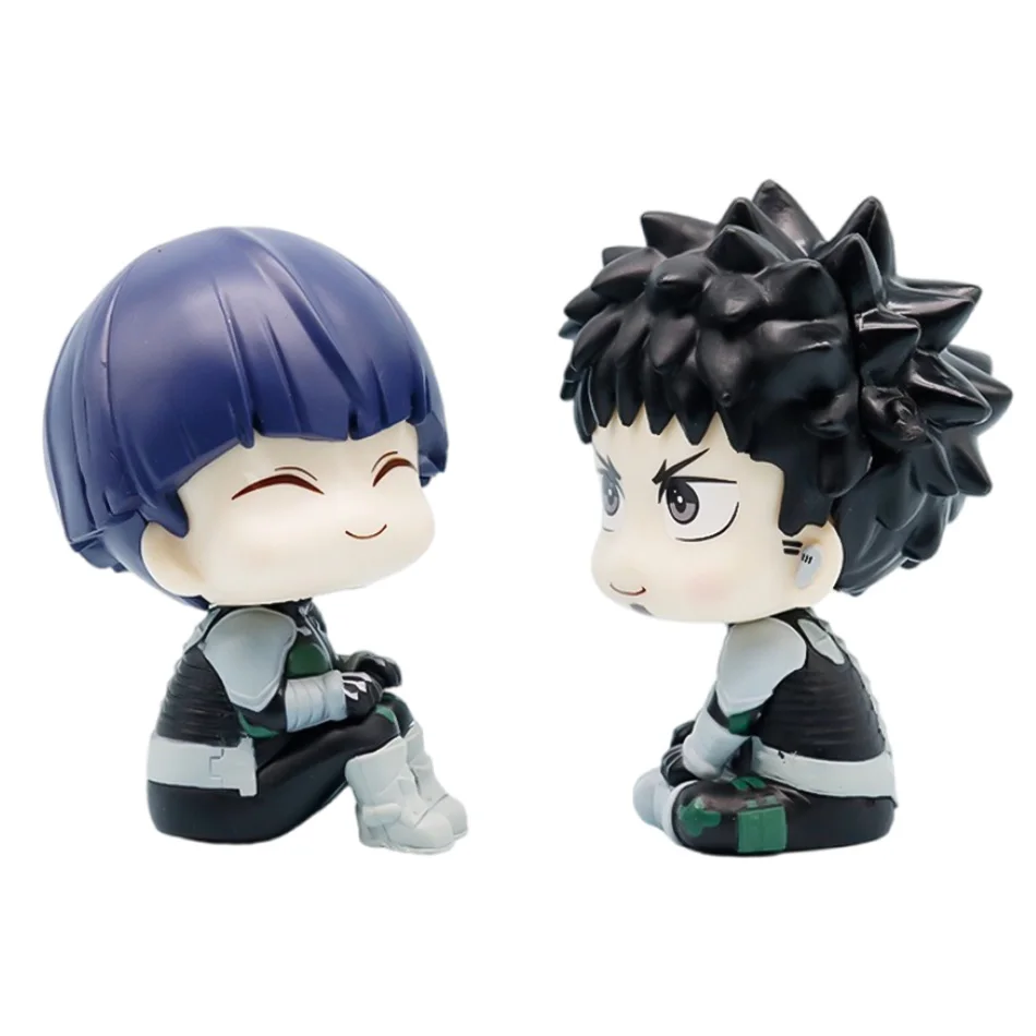 2 uds Anime Baoke Zongsi Langribino Kafka Linda versión Q muñeca de cabeza grande figura de acción de PVC juguete para niños adorno de regalo 11cm