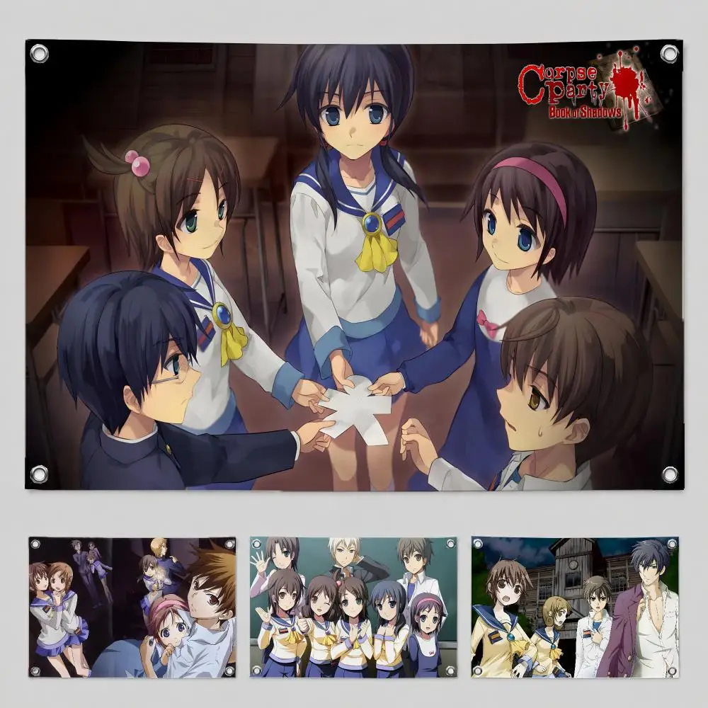 Game Corpse Party Flags Home Yard & Garden Decor Banner - Indoor Outdoor Wall Hanging Flag