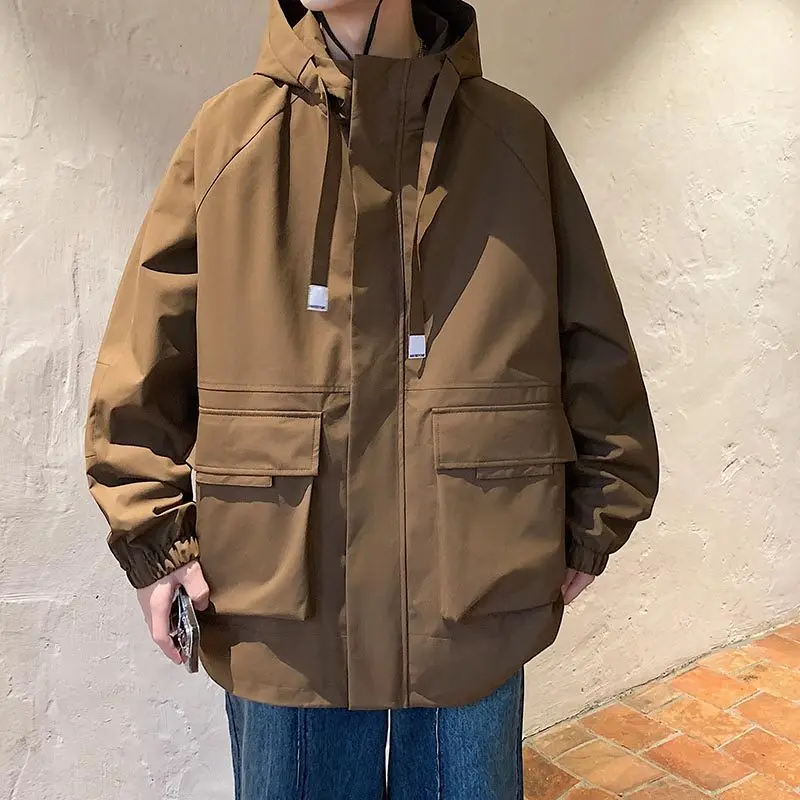 

너 коричневый японский Sle ort Мужская куртка-пилот Винтаж Высококачественная крутая американская рабочая одежда в стиле ретро Верхняя одежда Пальто