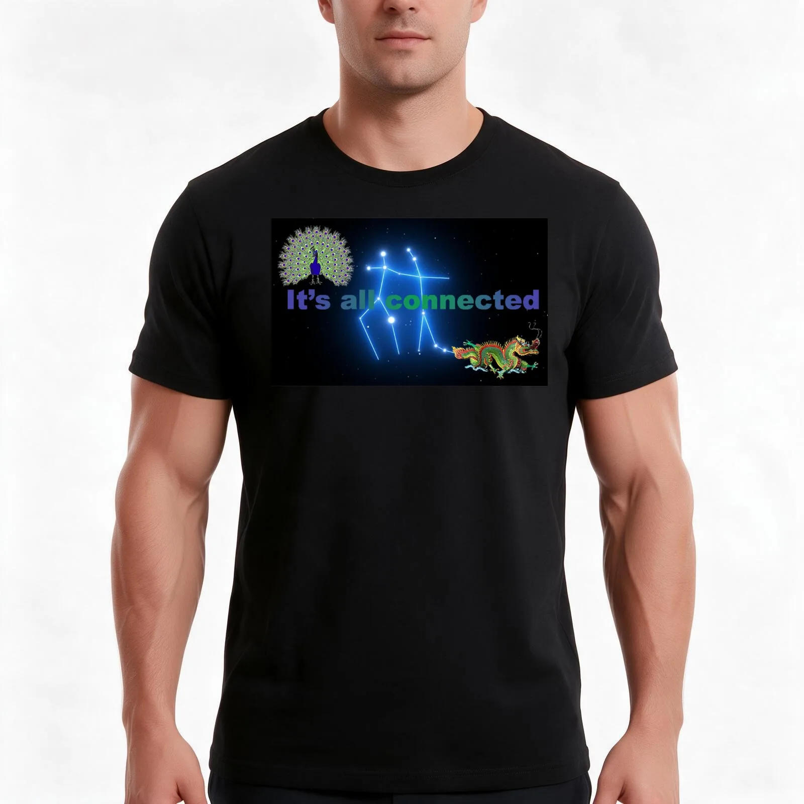 It's all connected, manifest flight 828 T-Shirt, Summer Casual Cotton Tee, Oversized Streetwear Tops, Vintage Graphic Print