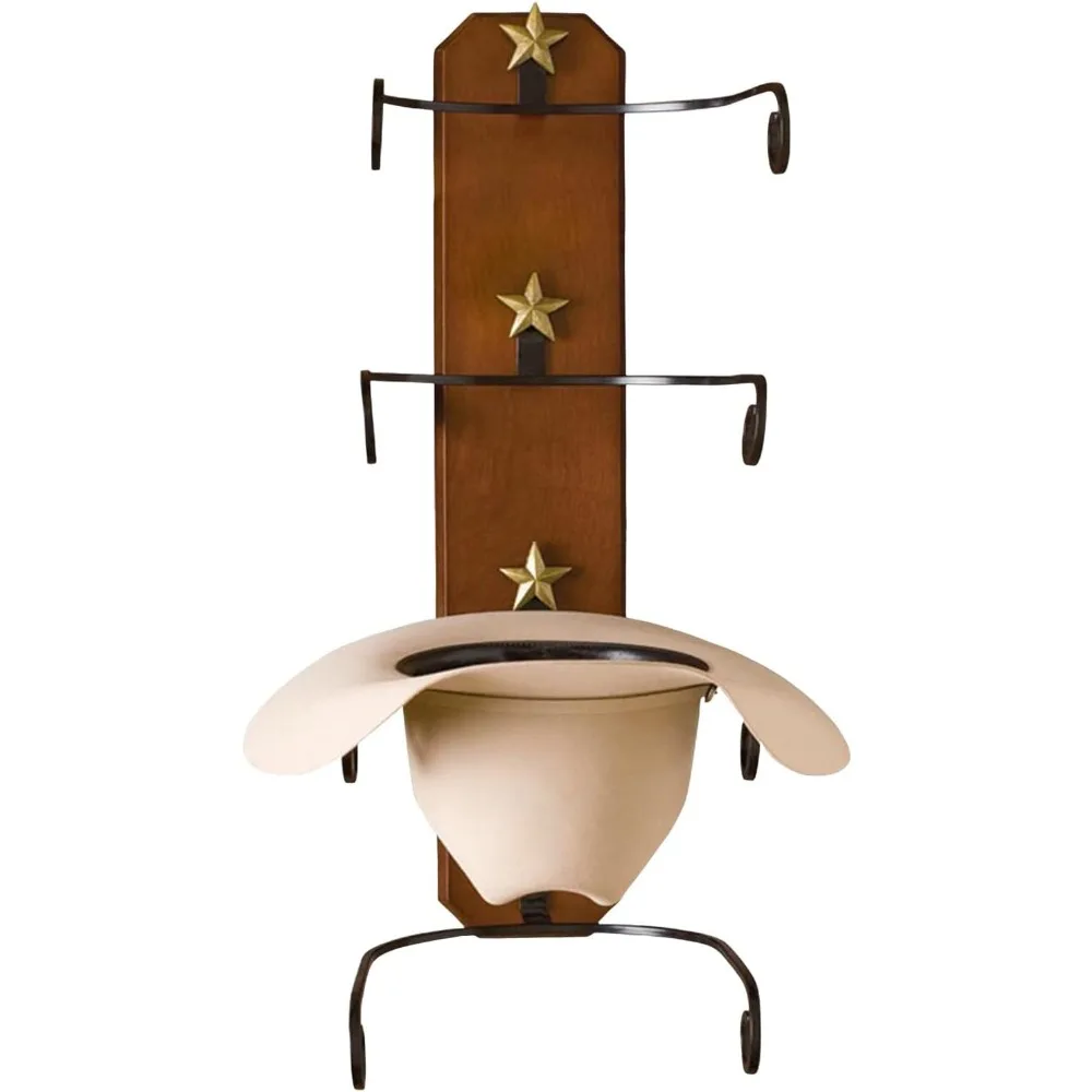 

Унисекс Ranch&Reg; Вешалка для ковбойской шляпы из березы, коричневая, один размер