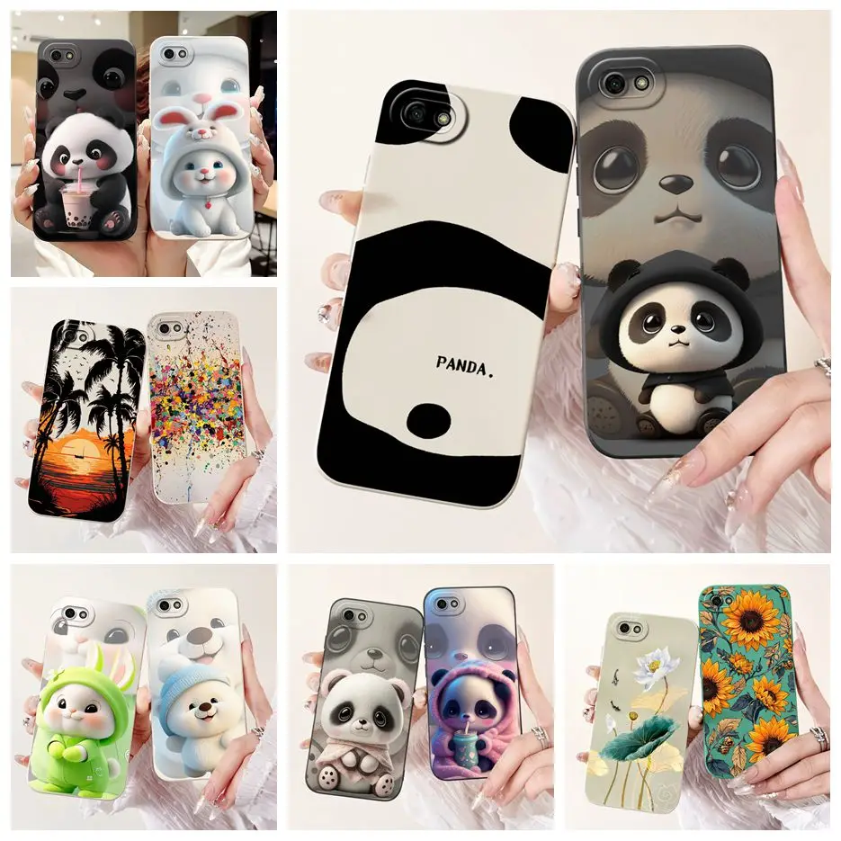 For Huawei Y5 Prime 2018 Case DRA-L02 Cute Panda Cartoon Cover Soft TPU Phone Case For Huawei Y5 Lite 2018 Y52018 DRA-L21 Fundas