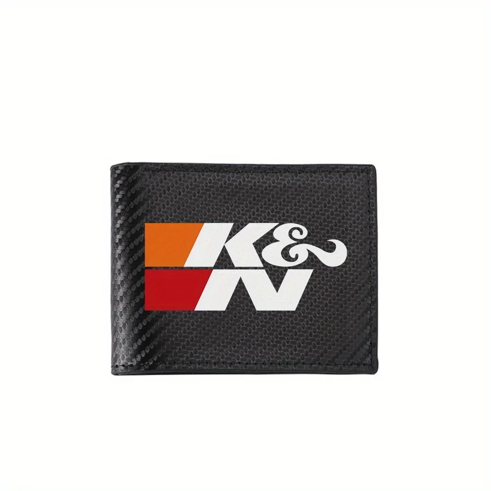 White letters logo design brand Men's Wallets Simple Business Modern Stylish Printing Design Gifts For Father Boyfriend Christma
