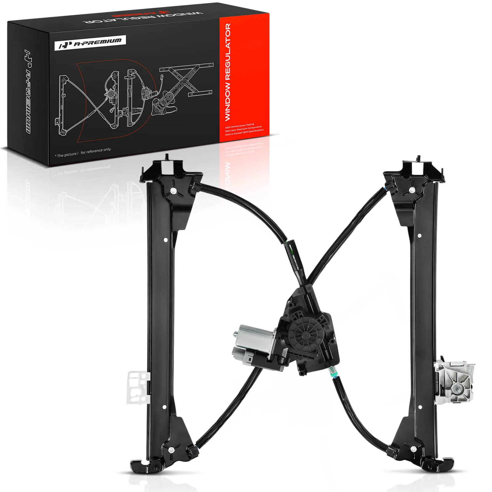 A-Premium Front Driver Side Power Window Regulator with Motor Anti-Pinch for Tesla Model S 2012-2020