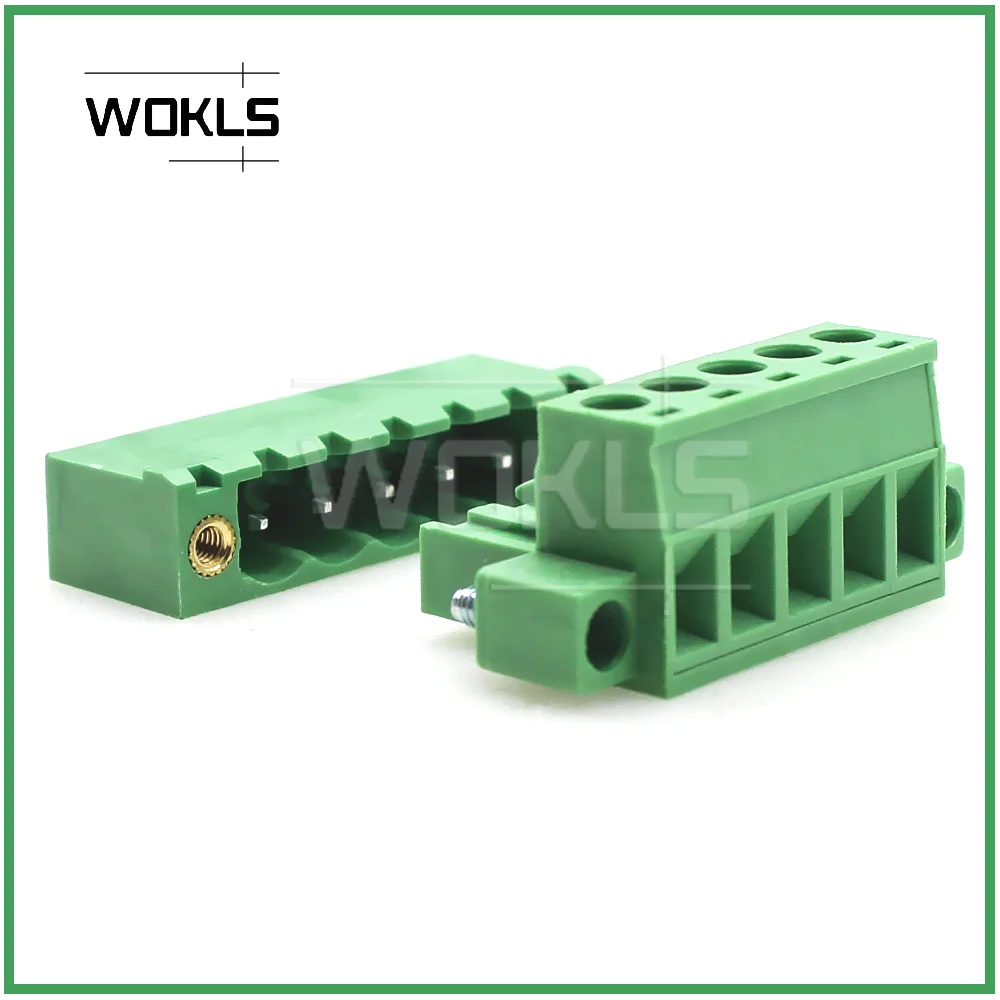 10 set 5.08MM pluggable terminal block KF2EDGKM 5.08mm PCB connector 2EDGKM+2EDGVM or 2EDGRM
