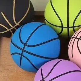 6CM 높은 탄성 미니 고무 농구 감압 중공 탄성 공 어린이 장난감 야외 스포츠 해변 미니 농구