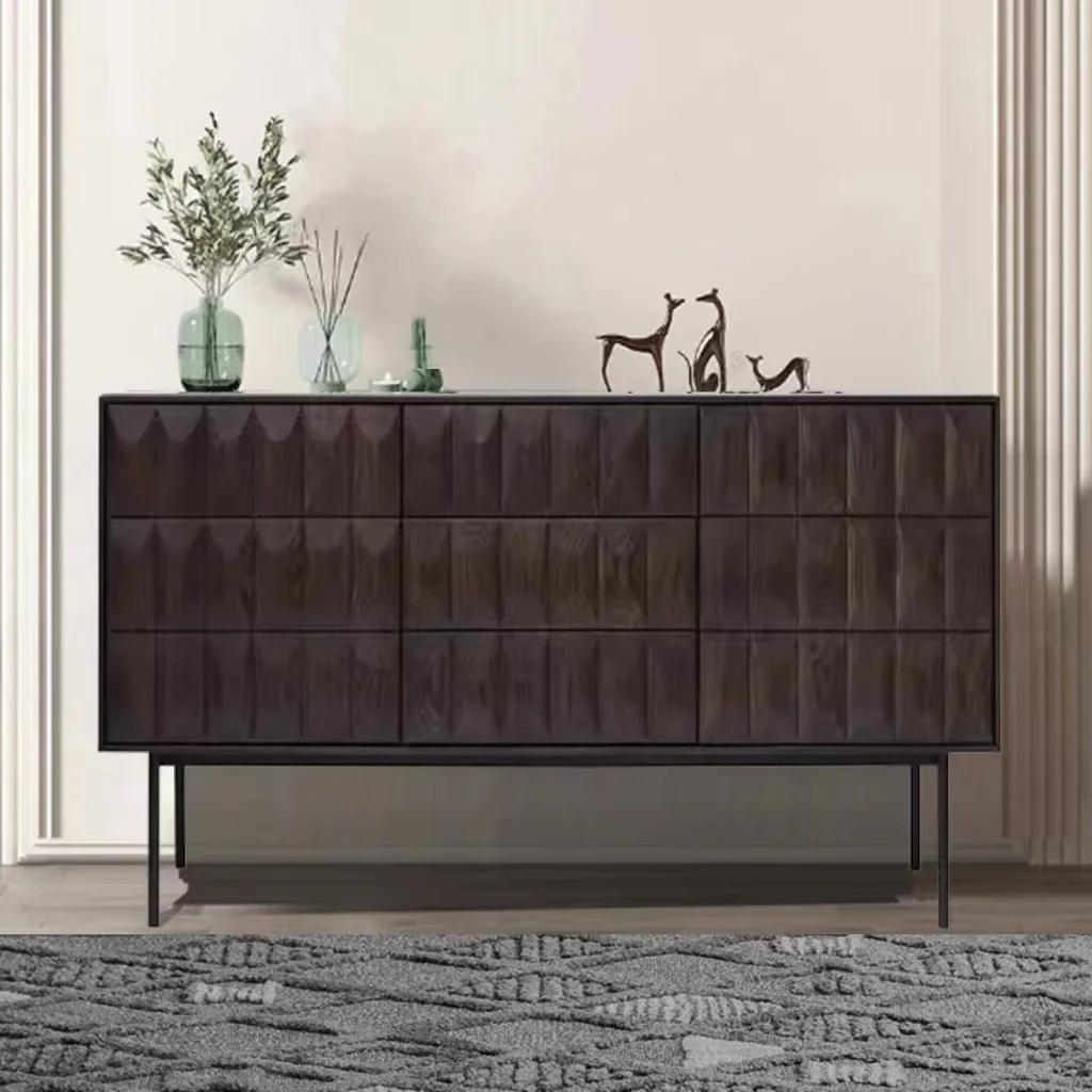 

-for Medieval Style Sideboard Cabinet Modern Solid Wood Storage Restaurant Kitchen Living Room Home Furniture Sideboard Table