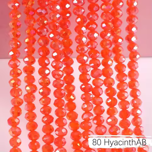 2mm 4mm 6mm 8mm Rondelle Austria Crystal Beads Faceted Glass Beads Loose Spacer Beads for DIY Bracelet Garment Making - Image 24
