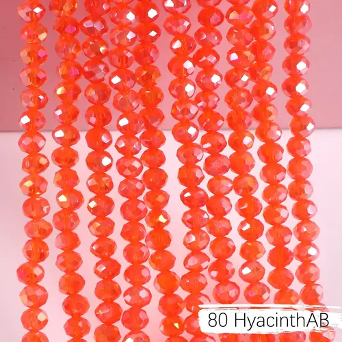 2mm 4mm 6mm 8mm Rondelle Austria Crystal Beads Faceted Glass Beads Loose Spacer Beads for DIY Bracelet Garment Making - Image 24