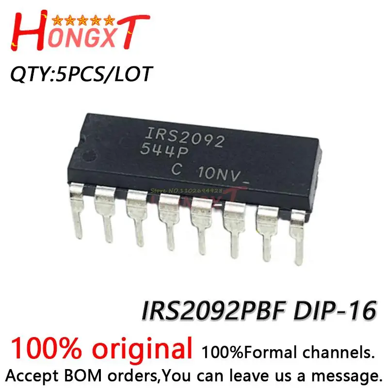 5PCS 100% New IRS2092 IRS2092PBF DIP-16.