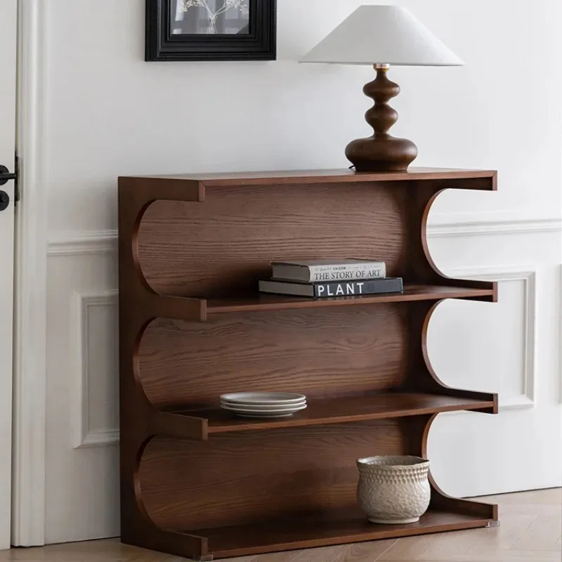 

Shelf floor-to-ceiling display case against the wall Bookshelf dual-purpose coffee table