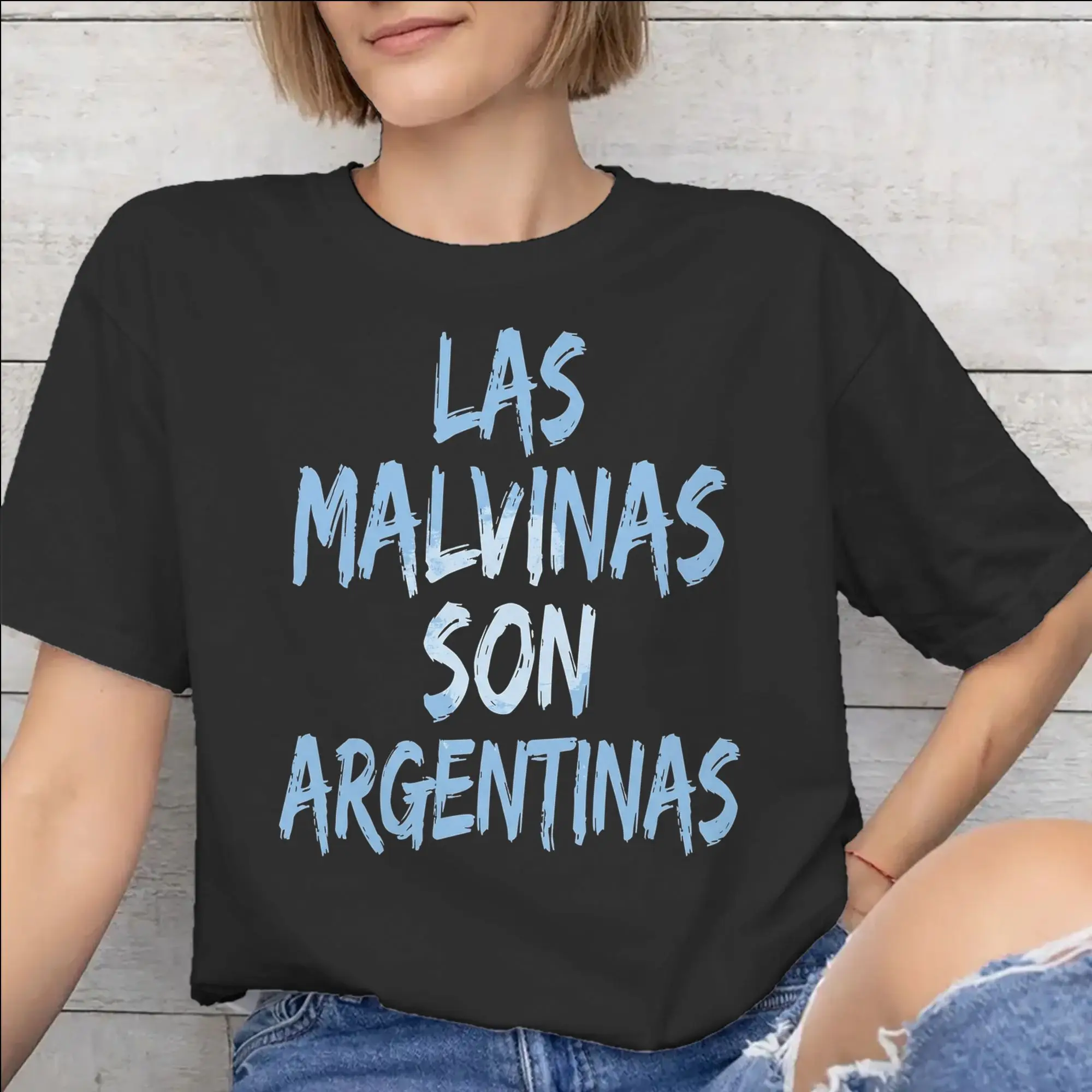 Summer Las Malvinas Son Argentinas T Shirt for Men Women  Pure Cotton T-shirts Short Sleeve Tops