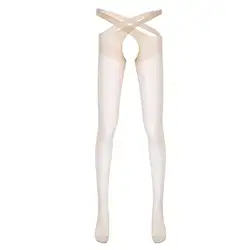 Collants transparents pour hommes, sous-vêtements fins, entrejambe évidé, fesses ouvertes, collants croisés extensibles, bas de lingerie