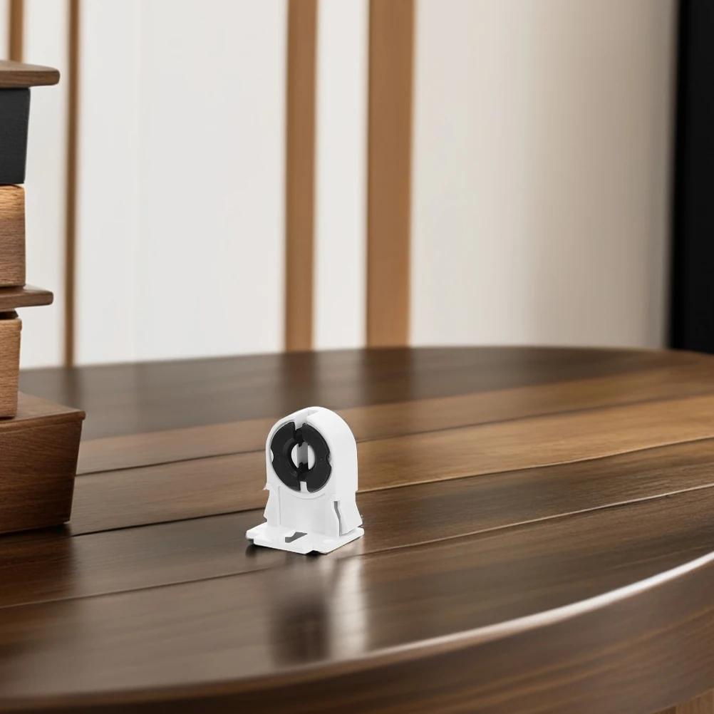 

10pcs Fluorescent Lamp Holder Tube Socket Light Bulb Holder Replacement Durable Grid Design Easy Installation For Home Office