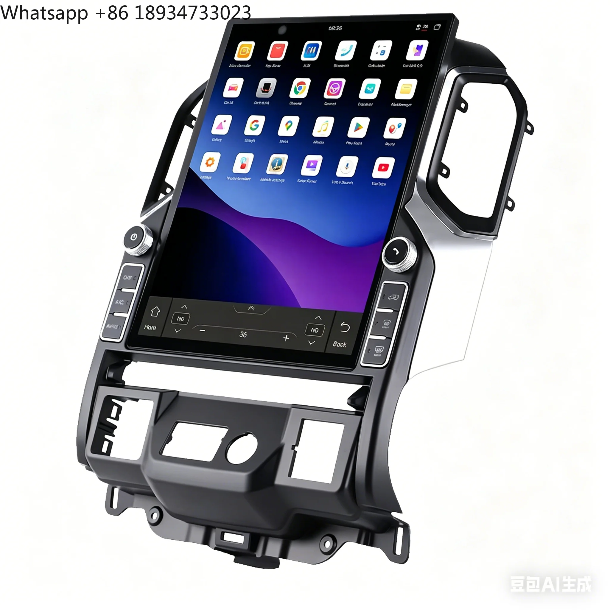 16.2-inch 4K Android Car Stereo for Chevrolet Silverado 2019-2023 Touch Screen Car Radio