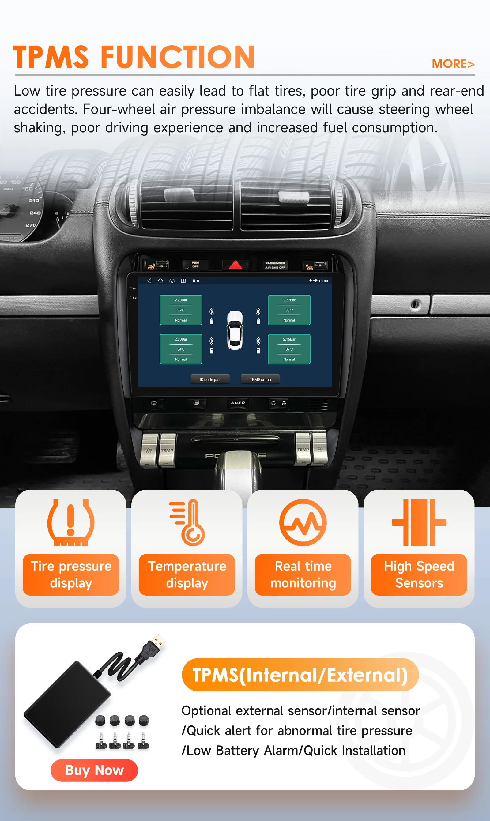 9 "2DIN Carplay Android 14 Autoradio für Porsche Cayenne 2002-2010 Auto multimedia-player GPS Stereo 360 Kamera Intelligente Bildschirm – Detail 40