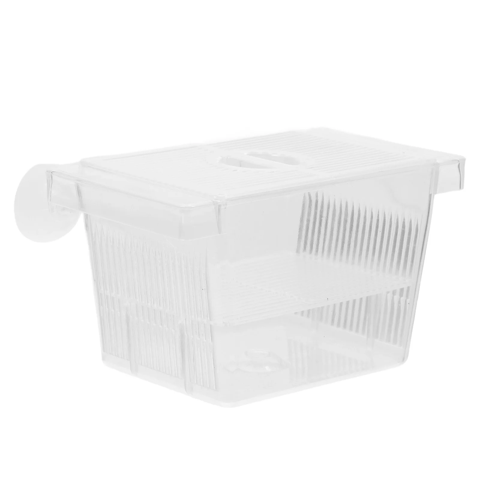 

Fish Breeding Box Aquarium Nursery Suction Cup Easy Install Separate Small Fish Fry Guard Survival Rate Improvement