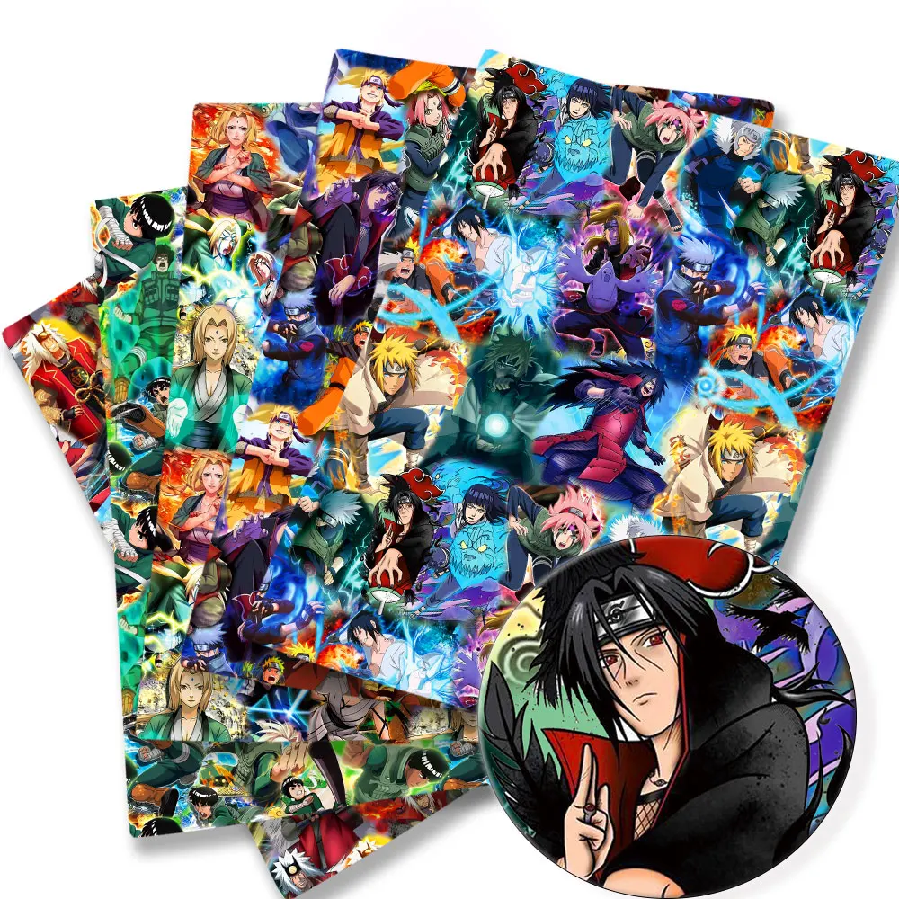 

100 cotton naruto Anime peripherals Fabric 140*50cm DIY Sewing Patchwork Quilting Baby Dress Printed Fabric