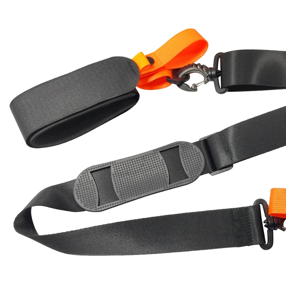 

Лидер продаж! 1 шт. ремень для переноски лыжной палки, регулируемый плечевой ремень для лыжной палки, фиксированный ремень для скейборда с противоскользящей накладкой, оранжевый