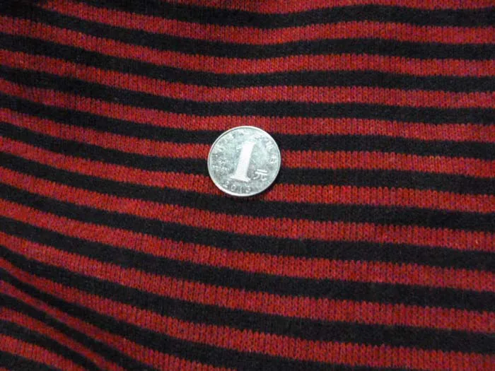 Double-Sided Thickened Striped Woolen Knitted Fabric for Autumn Winter Outerwear Cardigan Dress Fashion Clothing Material