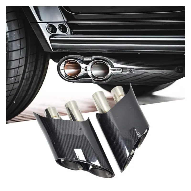 

Ultra-high quality Rocket Car Exhaust Tip for Mercedes Benz W463 W464 G63 G500 High Quality Carbon Exhaust Pipe Muffler Tailpipe