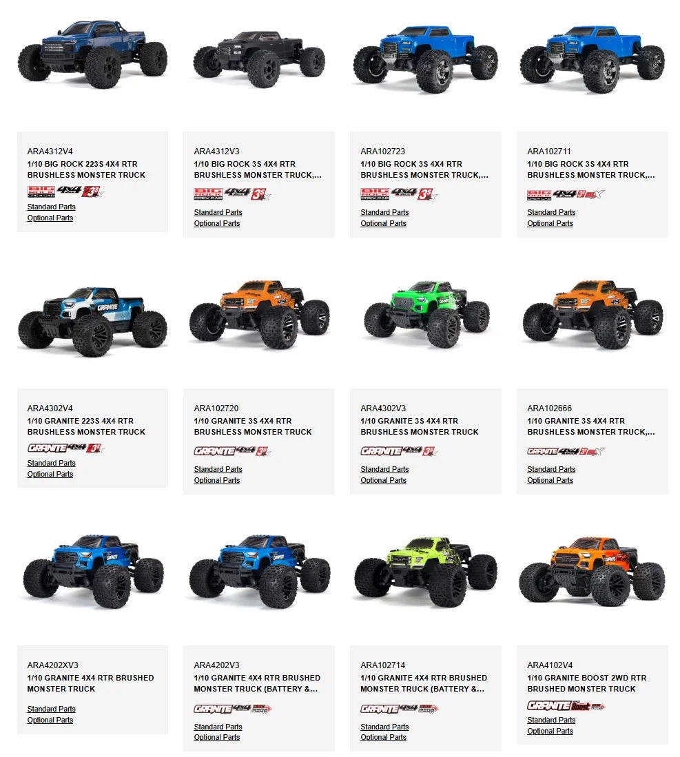 Original ARRMA ARAC5047 AR330442 C-Hubs (2): 4x4 For BIG ROCK GRANITE SENTON VORTEKS TYPHON Rc Parts