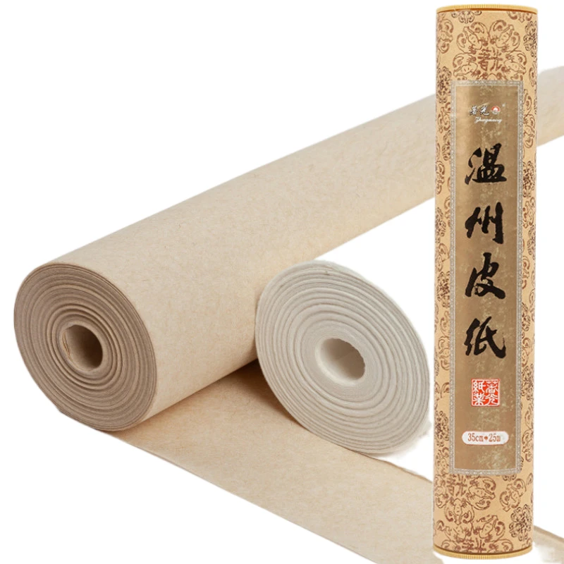 Chinese Wenzhou Mulberry Paper Handmade Calligraphy Painting Rice Paper Half Ripe Fiber Xuan Paper Rijstpapier Vintage Papier