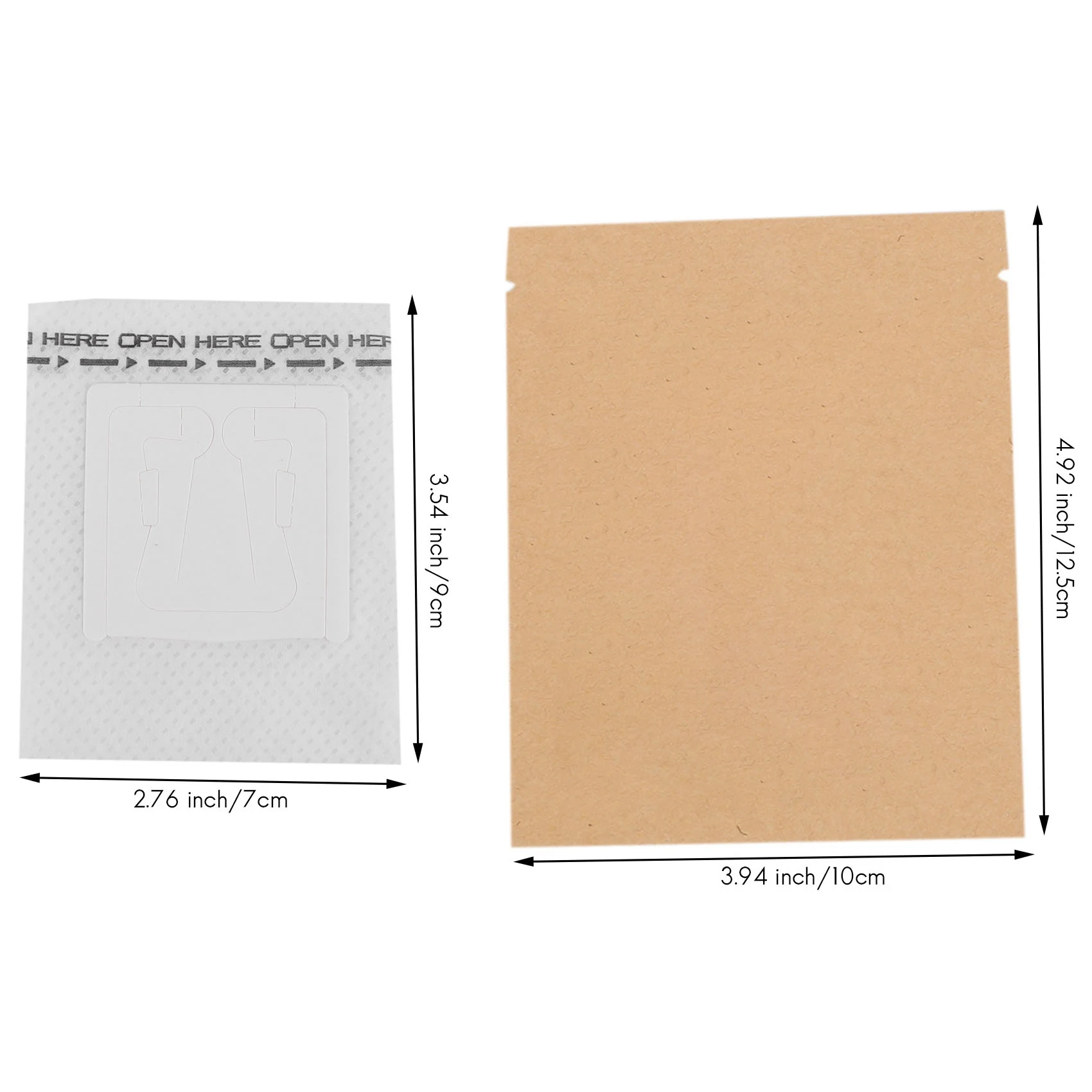 AFOURT-100 Set Kombination aus Kaffeefiltertüten und Kraftpapier-Kaffeetüten, tragbares Büro- und Reise-Tropfkaffeefilter-Werkzeugset – Detail 4