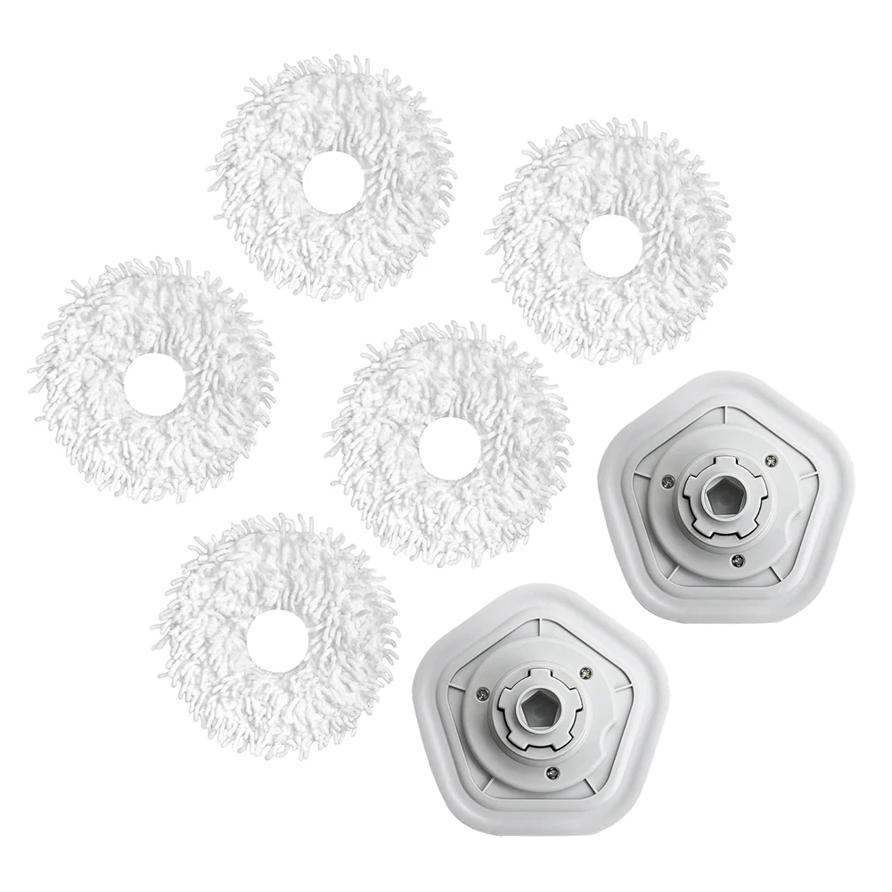 ABKW-Mop Cloth With Holders, Cleaning Mop For Dreame W10, W10 Pro, W10 Ultra Cleaning Agent Replacement Parts