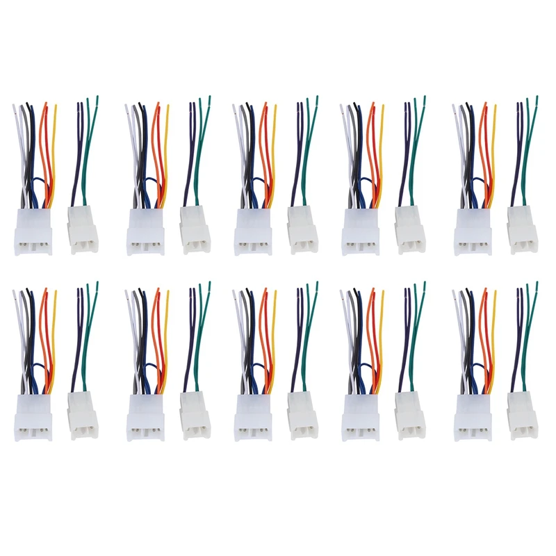 20X Ta02b Wire Harness To Connect Stereo Receiver For Select 1984-Up Toyota Vehicles