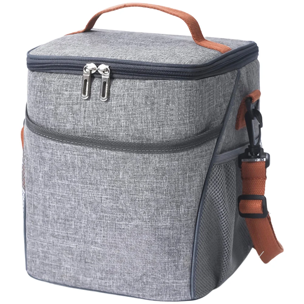 

Водонепроницаемая термосумка-холодильник для обедов, офиса, школы, пикника, кемпинга, путешествий, сохраняет еду холодной или теплой, 20x20x25 см