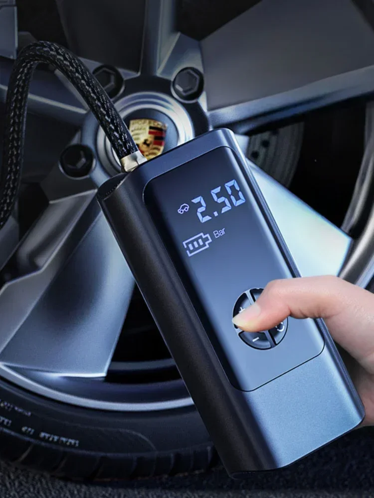 For Xiaomi 8000mAh Wireless Wired Portable Car Air Compressor 12V 150PSI Electric Tire Inflator Pump for Car Motorcycle Balls