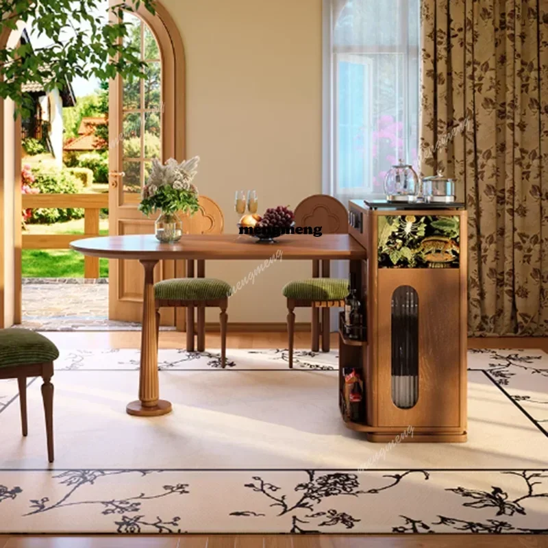 

Новинка: Раздвижные деревянные обеденные столы в роскошном скандинавском стиле, складные столы для кухни и ресторана, центральные столы для столовой (Mesa Comedor)