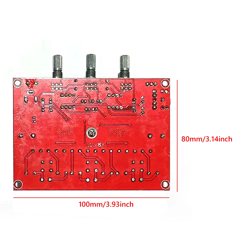 Placa amplificadora de Audio XH-M139, 2x50W, 100W, 2,1 canales, DC 12-24V, 3 canales de sonido, ahorro de energía, música HiFi pura