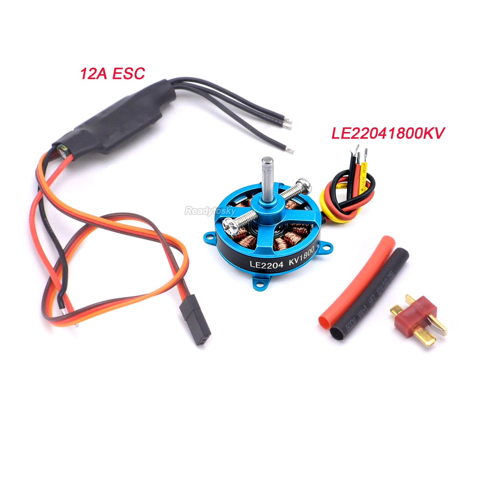 Hochleistungs-Flugzeugmotor LE2204 1800KV mit 12A/20A ESC und Servo-Tester für RC-Flugzeuge und KT F3P RC-Teile