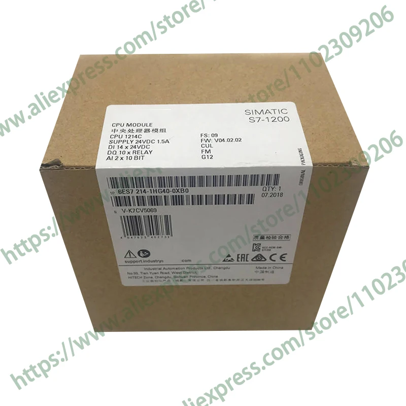 

New Original Plc Controller S7-1200 6ES7214-1HG40-0XB0 6ES7 214-1HG40-0XB0 Moudle Immediate delivery