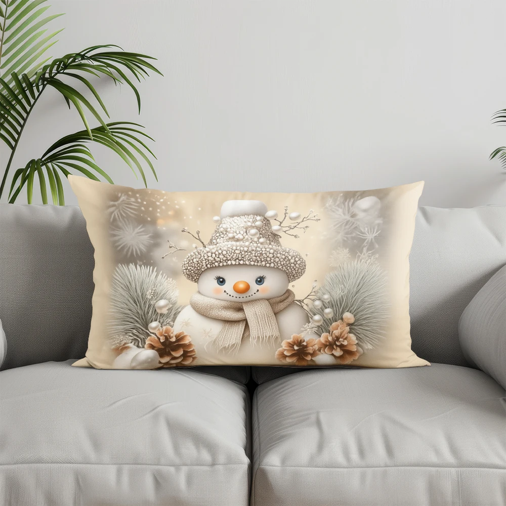 ديكور المنزل عيد الميلاد شجرة صنوبر نمط وسادة مناسبة ل أريكة غرفة نوم سيارة وسادة غطاء وسادة مستطيلة الظهر وسادة #3