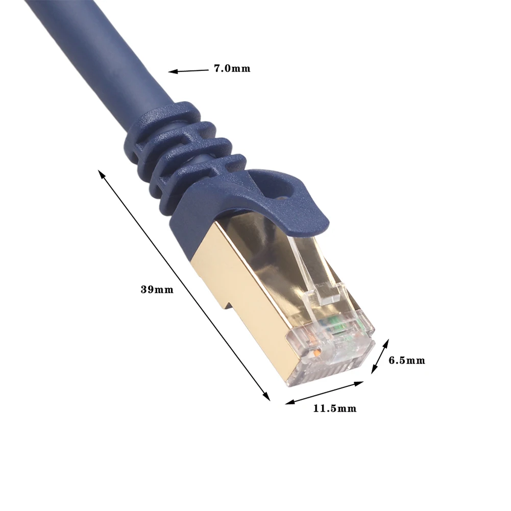 Cable Ethernet Cat8 SFTP 40Gbps Cable de conexión Lan de red RJ45 de súper velocidad