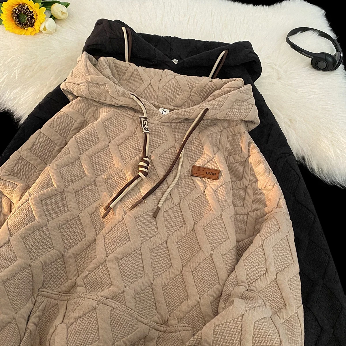 

Толстовка с капюшоном, мужская повседневная верхняя одежда в американском ретро-стиле на весну и осень, свободный крой для подростков, не требует глажки