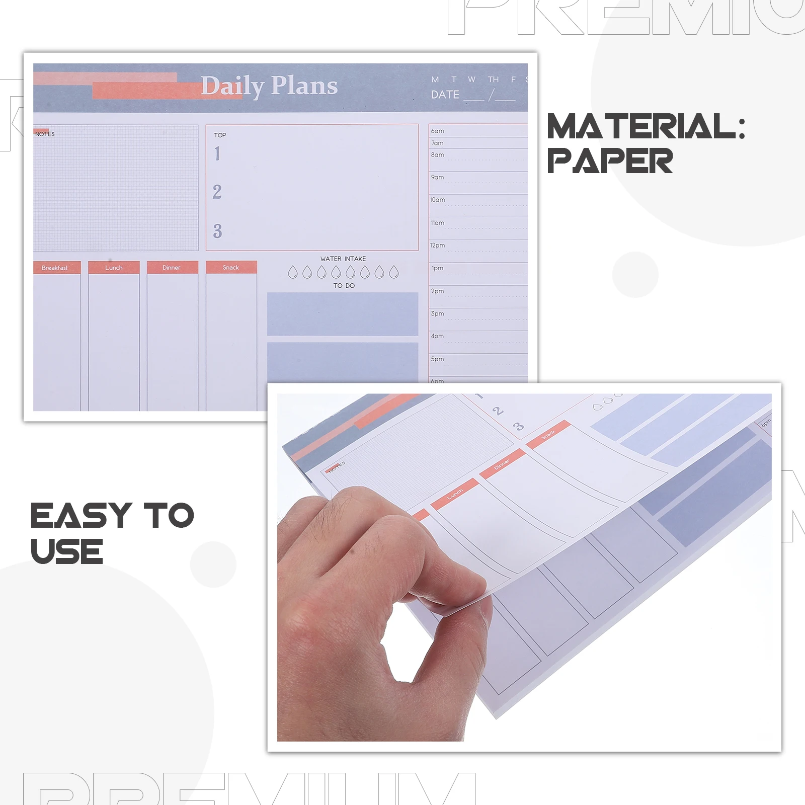 

Multifunction Magnetic Day Plan Notebook Office Pads Strip Household Planner Notepad
