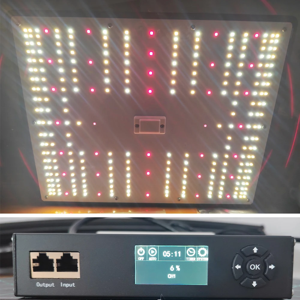 2026Newest LED Grow Light Quantum Tech board Dimming Timming 301H 100W 200W 400W Greenhouse Seeding Light With RJ14 daisy chain